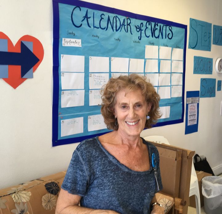 Linda Heller, 68, helps run the Hillary Clinton campaign office in Republican-dominated Sarasota, Florida.