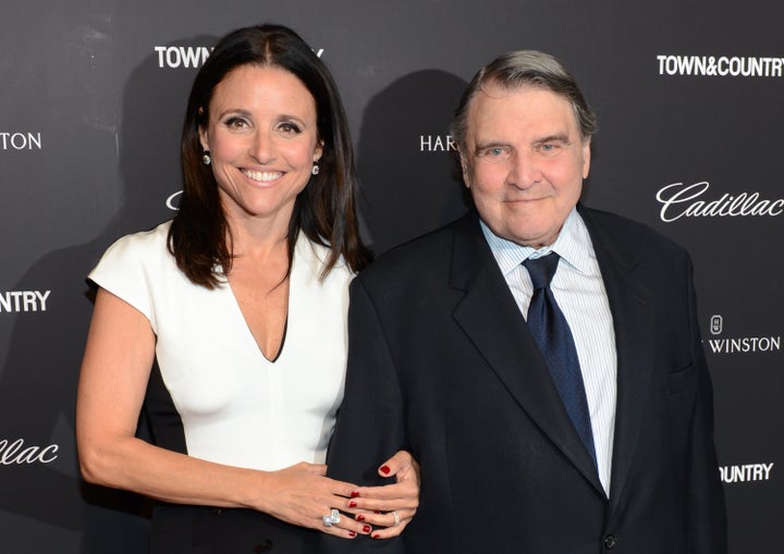 For reference: Julia Louis-Dreyfus and her father, William, in 2014.