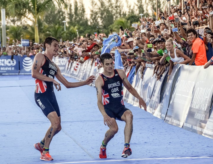 Jonny nearly passed out at the finish.