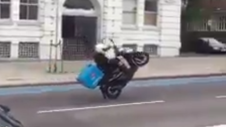 <strong>The driver was left red-faced after taking a tumble while showing off</strong>