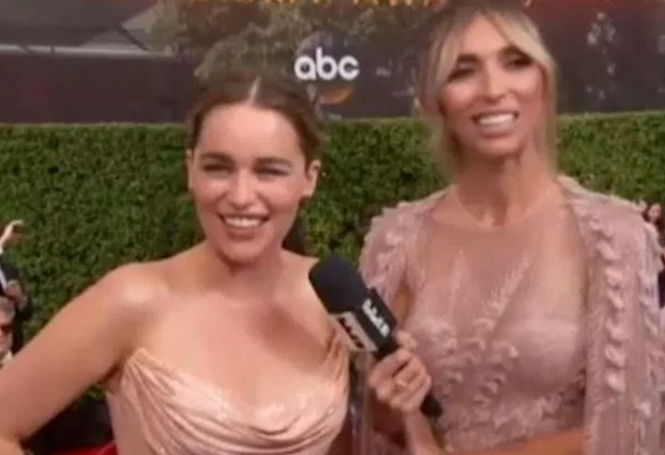 Emilia Clarke and Giuliana Rancic