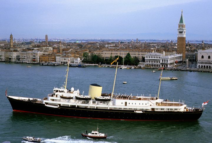 Britannia in its heyday for Charles and Diana's tour of Italy in 1985
