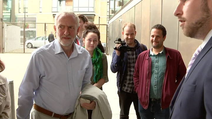 <strong>Corbyn post-abuse.</strong>