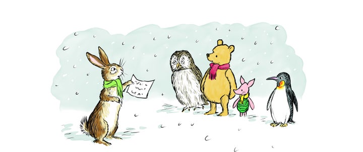 Winnie-the-Pooh & Co, from <i>The Best Bear in All the World</i>, illustrated by Mark Burgess.
