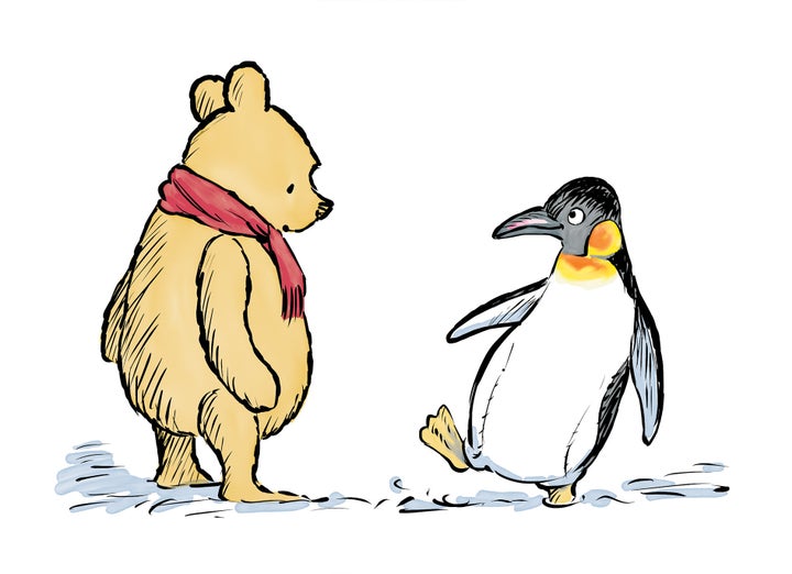 Winnie & Penguin, from The Best Bear in All the World, illustrated by Mark Burgess.