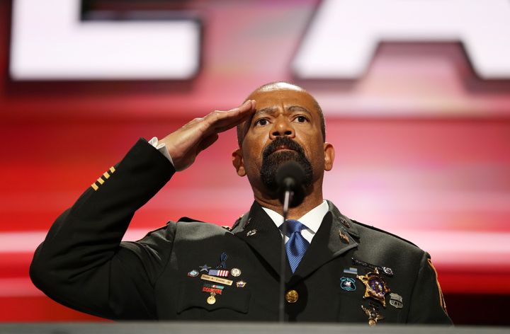 Milwaukee County Sheriff David Clarke spoke at the Republican convention in July.