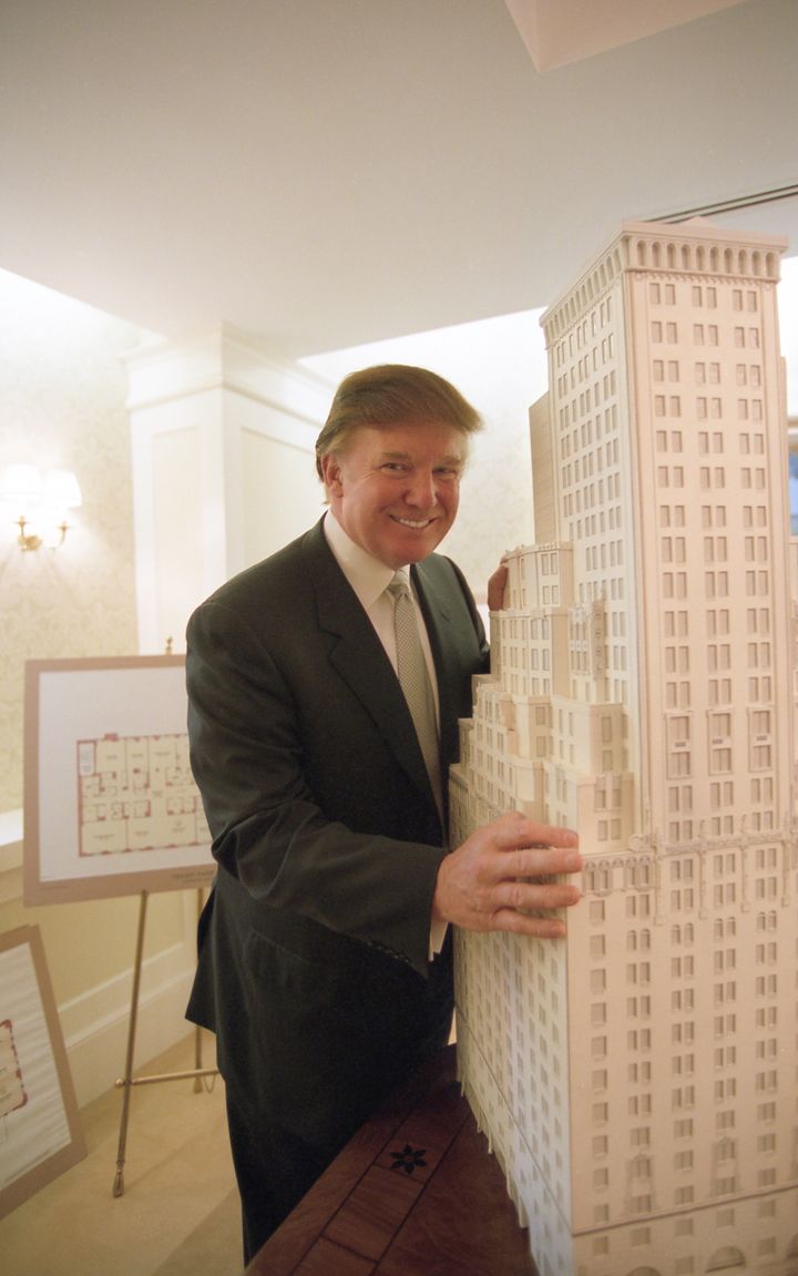 Trump poses for a portrait in New York, June 2003.