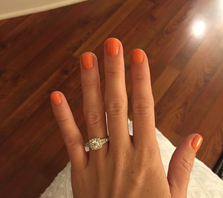 Corinne's ring sure is sparkly!