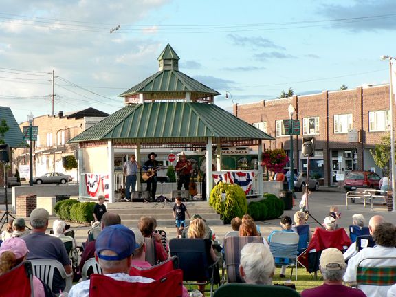 Music Off Main is a free summer concert series at Heritage Park in downtown Sumner