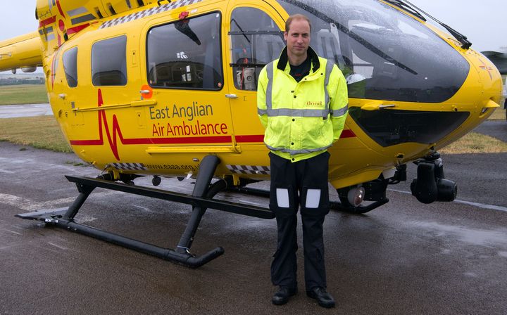 The Duke of Cambridge has worked as an air ambulance pilot