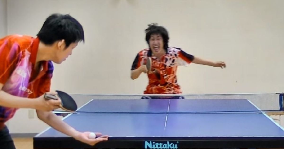 Japanese Ping Pong Players Epic Trick Shots Are Hilarious And Impressive Huffpost Uk Comedy