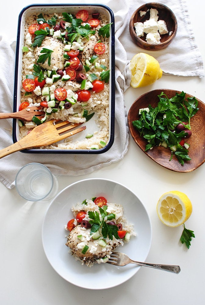 Greek Chicken And Rice Casserole