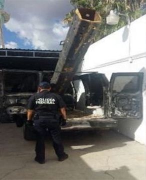 The device police in Mexico believe to be a drug-shooting bazooka.