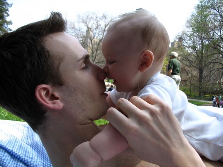 Jake & Leo (our first-born) in Central Park — Spring 2004.