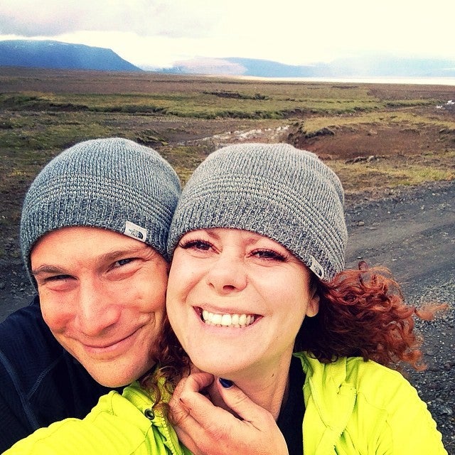 Selfie-moment on a family trip to Iceland - August 2014