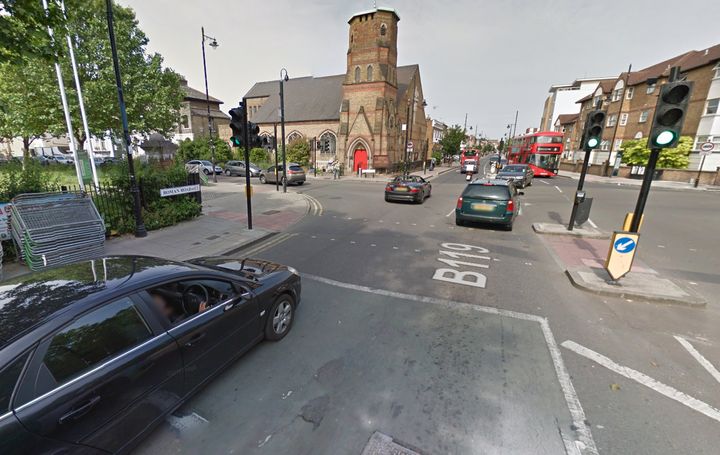 Roman Road in East London, where the altercation between the cycling at the cabbie took place (file photo)