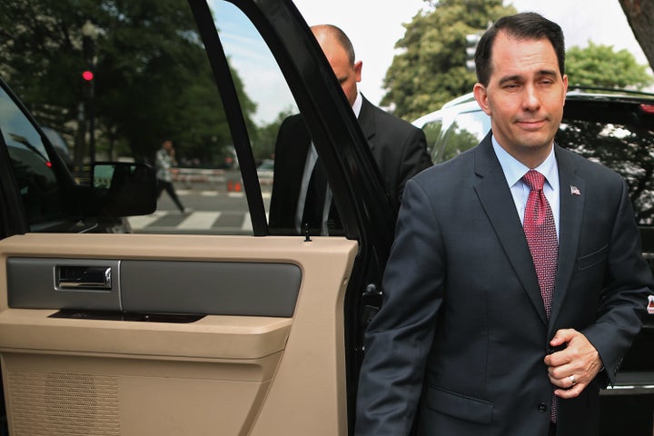 Wisconsin Gov. Scott Walker raised unlimited contributions in secret to help his recall election in 2012.