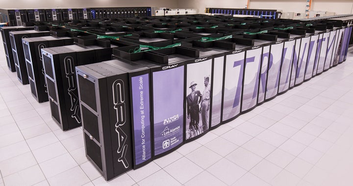 Trinity is a 42-petaflop supercomputer that resides at Los Alamos National Laboratory in New Mexico. It is one of the fastest computers in the world. 