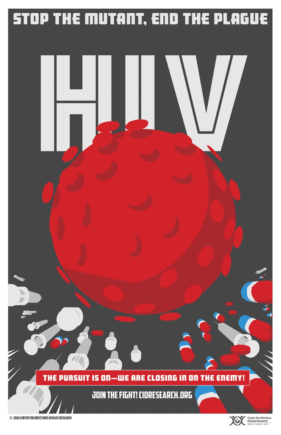 retro disease fighting posters