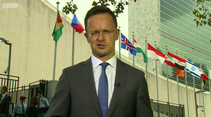 Hungarian foreign minister Péter Szijjártó