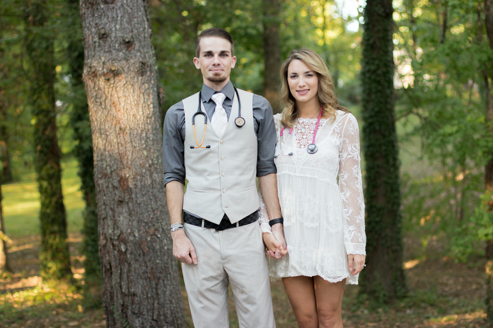 The pair embarked on the difficult journey to becoming nurses together. 