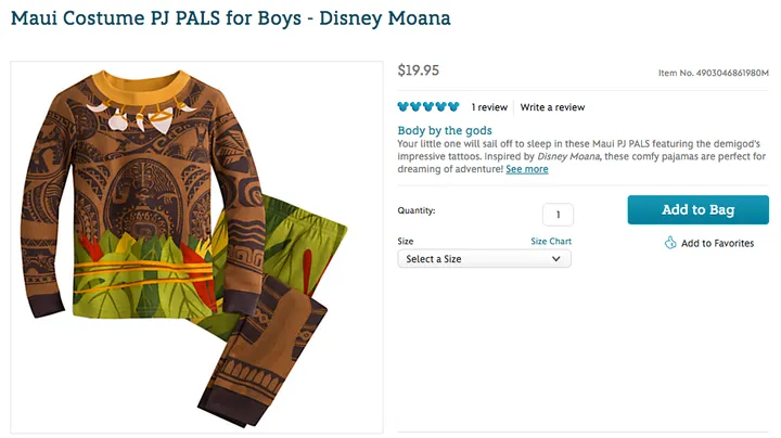 Disney Pulled That Offensive Moana Costume Here S Why It Matters Huffpost Communities