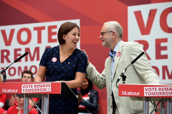 Kezia Dugdale and Jeremy Corbyn