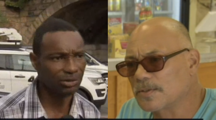 Parker, left, and White, right, who are being hailed as heroes.