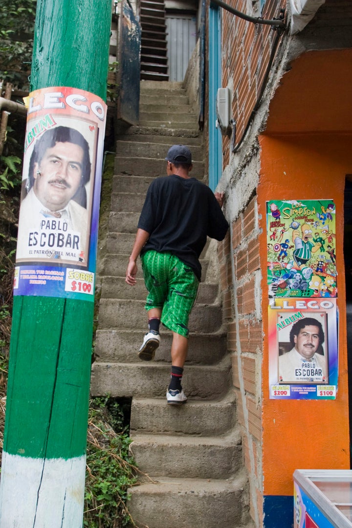 Pablo Escobar's image still looms large in his stronghold city of Medellin, Colombia. 