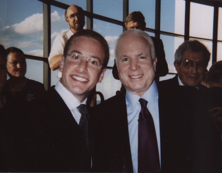 Senator John McCain and writer Jordan Barkin.