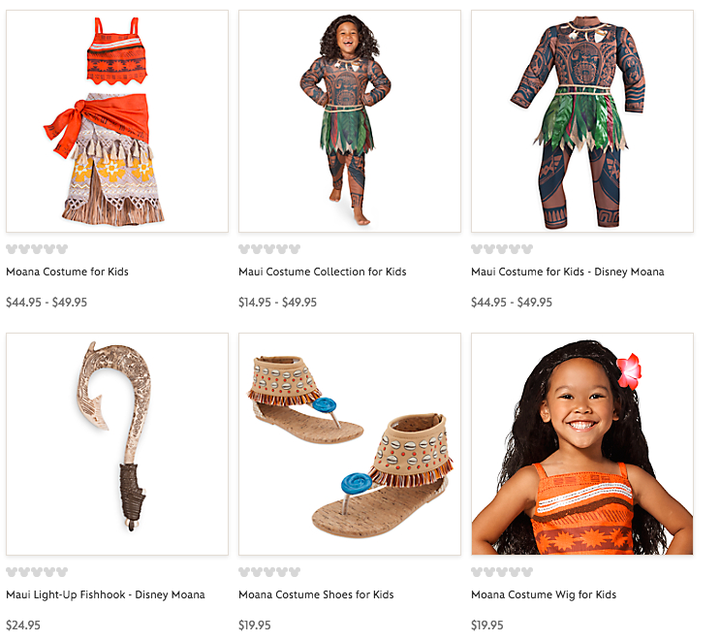 Disney store moana outlet costume