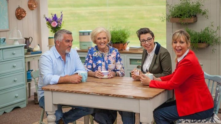 <strong>Mary Berry and her 'Bake Off' family</strong>