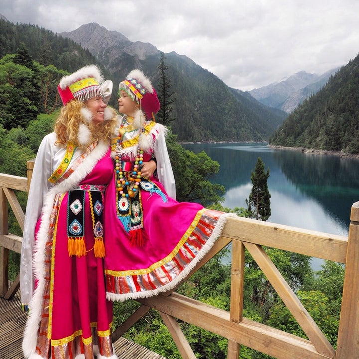 Together in Jiuzhaigou National Park, China