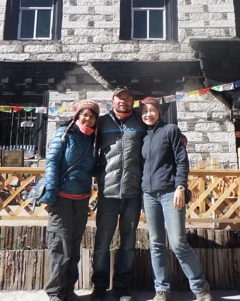 When two solo female travelers meet, magic happens. We took a photo with our hostel innkeeper, Andy, before leaving Yading Nature Reserve trek-happy.