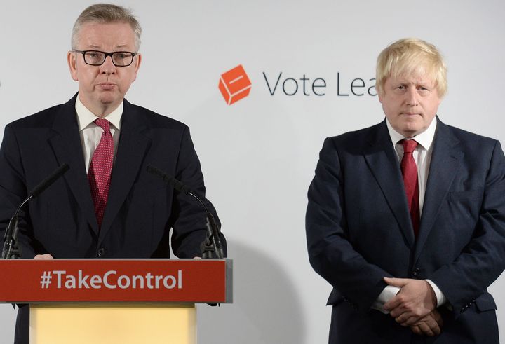 <strong>Key Leave campaigners Boris Johnson and Michael Gove on June 24</strong>