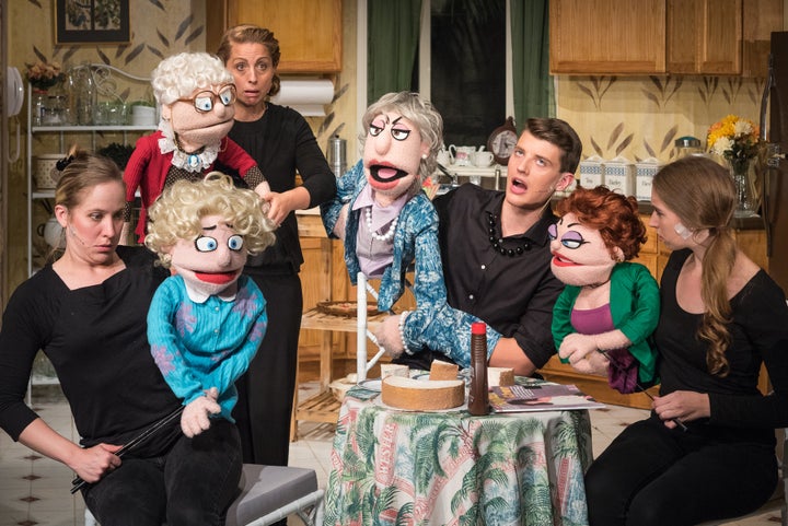 "That Golden Girls Show! A Puppet Parody" stars Arlee Chadwick as Rose, Emmanuelle Zeesman as Sophia, Weston Chandler Long as Dorothy and Cat Greenfield as Blanche.