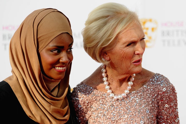 Mary Berry and Nadiya Hussain in The Great British Bake Off