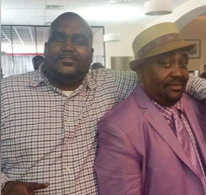 Terence Crutcher, left, with his father Joey Crutcher.