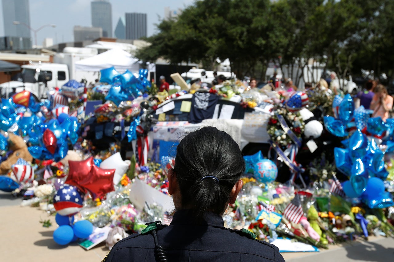 Five police officers were killed at a Black Lives Matter rally in Texas in July.