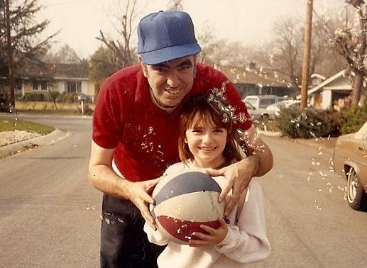 Dad and me, circa 1989