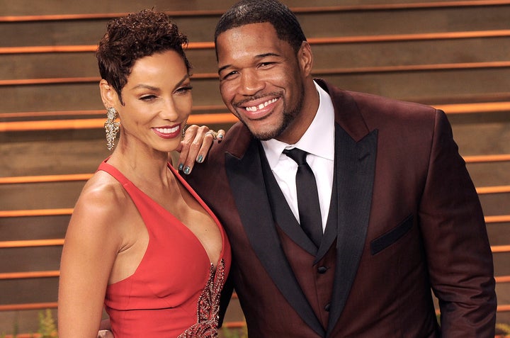 Strahan with ex-fiancé Nicole Murphy. 