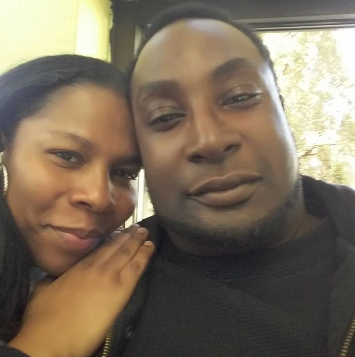 Rakeyia Scott with Keith Scott, in a photograph posted to Rakeyia's Facebook in February.