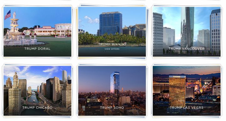 Trump hotels that were hacked by thieves include these six Trump properties.
