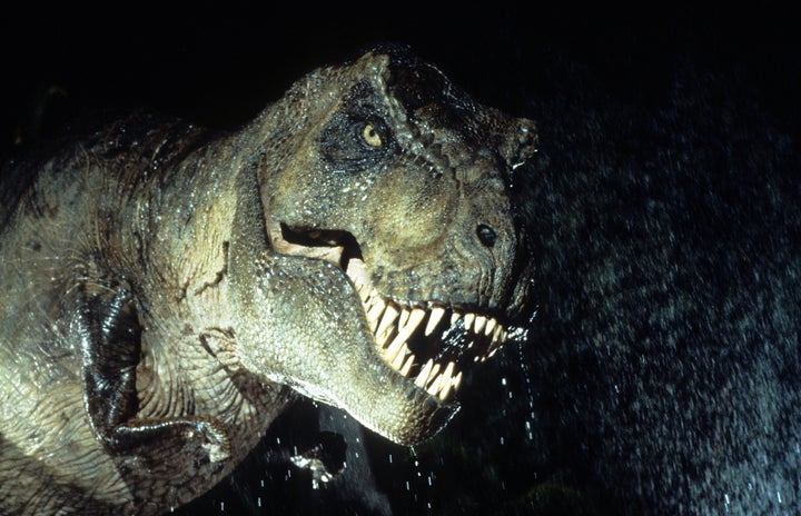 The blockbuster 1993 movie Jurassic Park is set in a theme park inhabited by genetically engineered dinosaurs. They eventuall