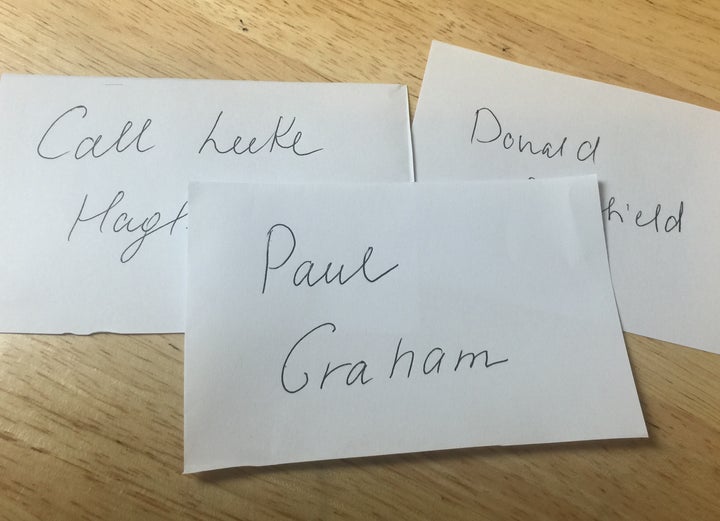 Focus Cards to Record Random Thoughts