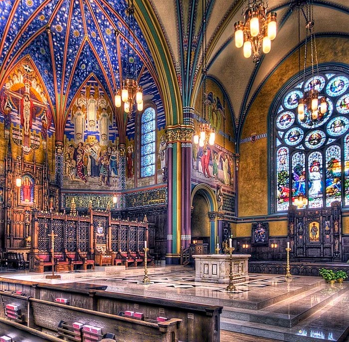 The Cathedral of the Madeleine in Salt Lake City, Utah