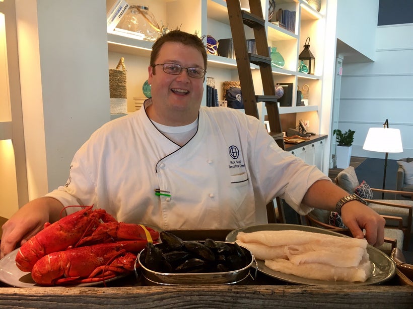 Rick Shell is the seafood sommelier at Cliff House in Maine.
