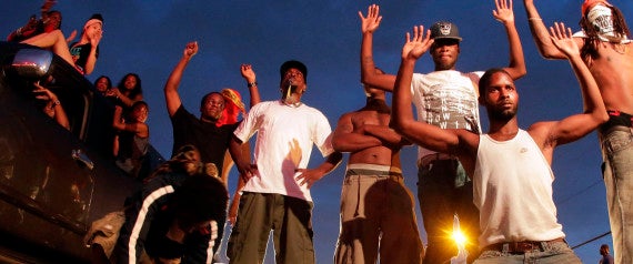 Black Men in Ferguson (Hands Up, Don't shoot)