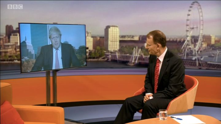 Andrew Marr interviews Boris Johnson