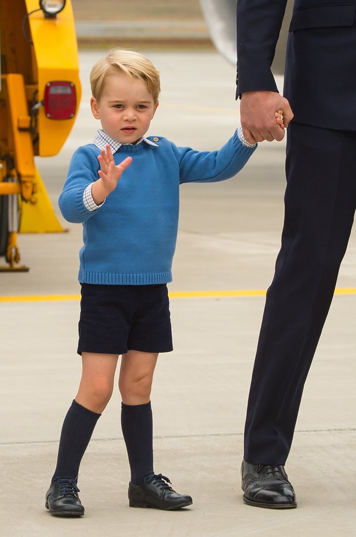 George has been working on his royal wave